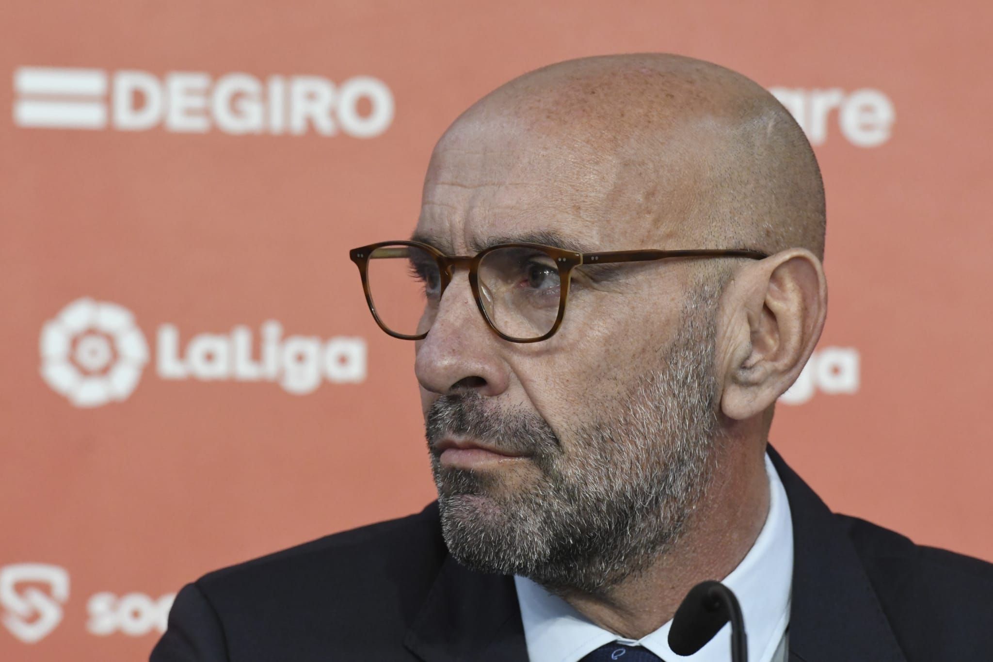  Monchi, en su comparecencia.