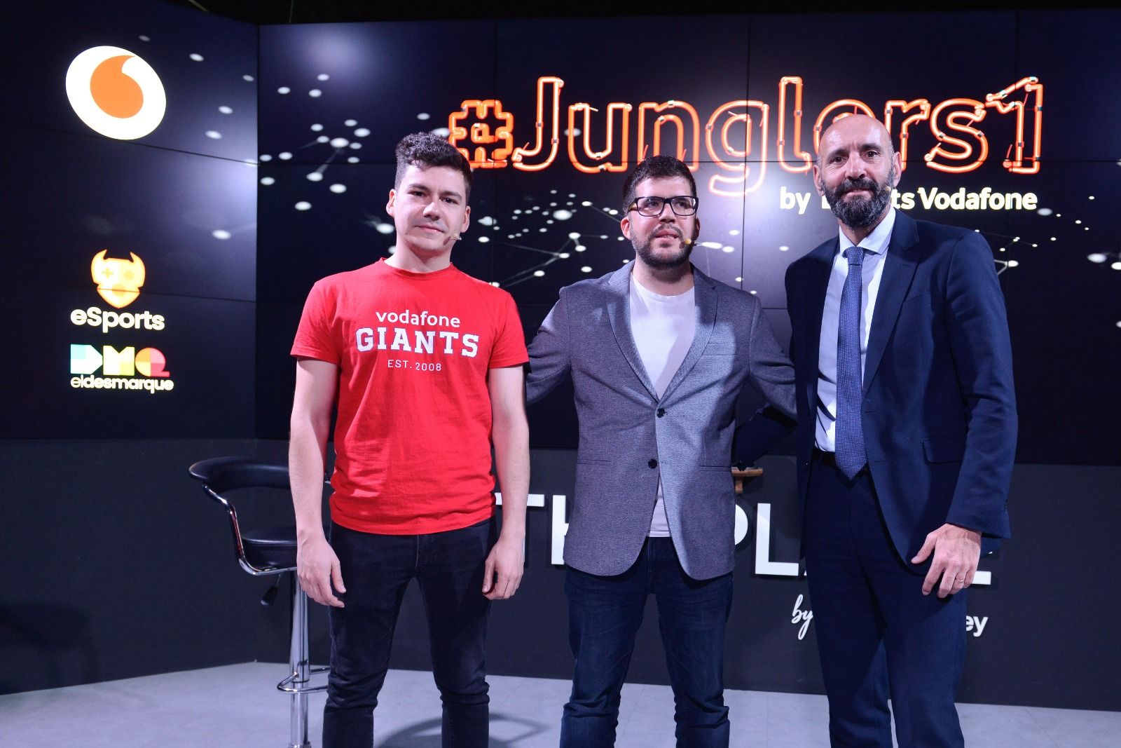 Monchi, junto a Lozark, en el primer programa de Junglers.