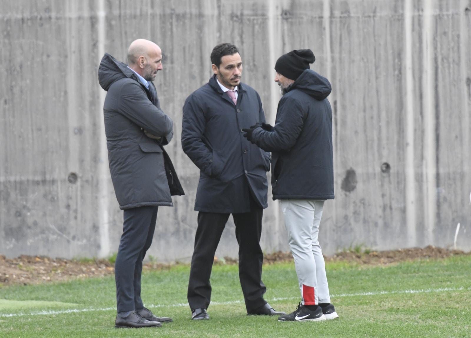  Monchi y Del Nido JR con Sampaoli