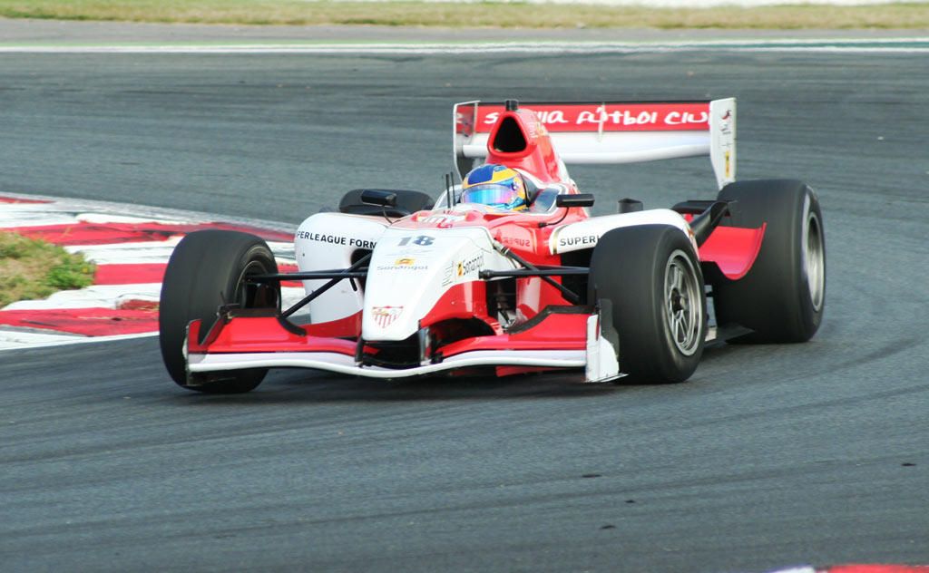  Monoplazas del Sevilla en la Superleague Formula.