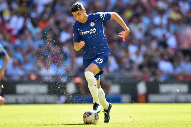  Morata, durante el Chelsea-Manchester City.