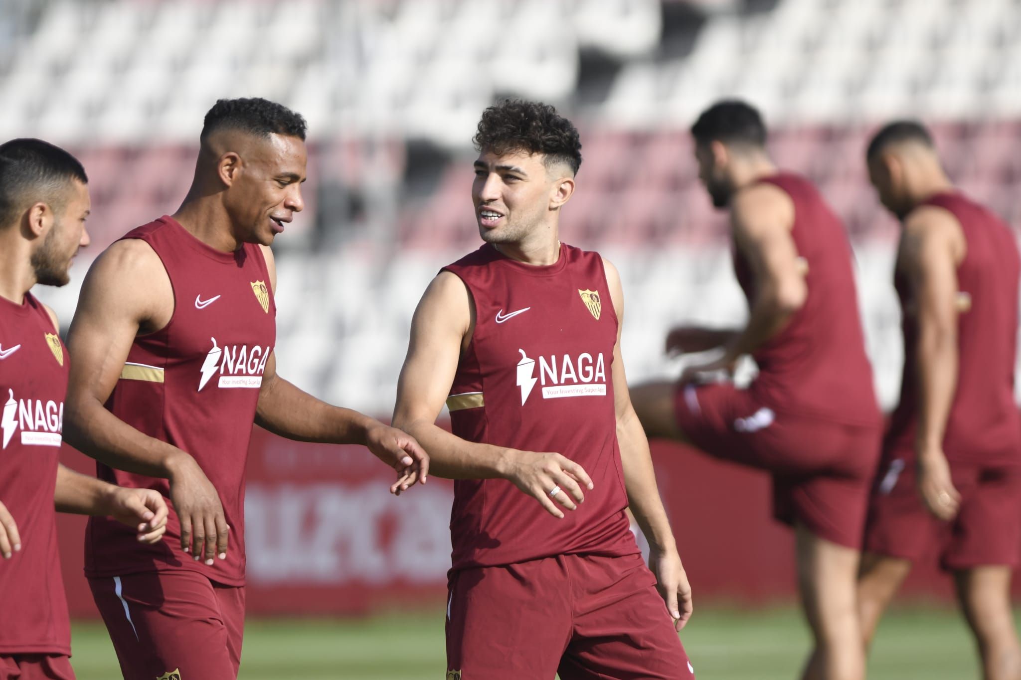  Munir en el entrenamiento.