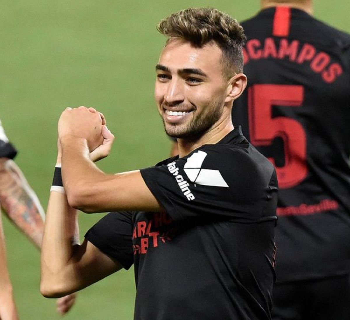 Munir celebra su golazo al Leganés.