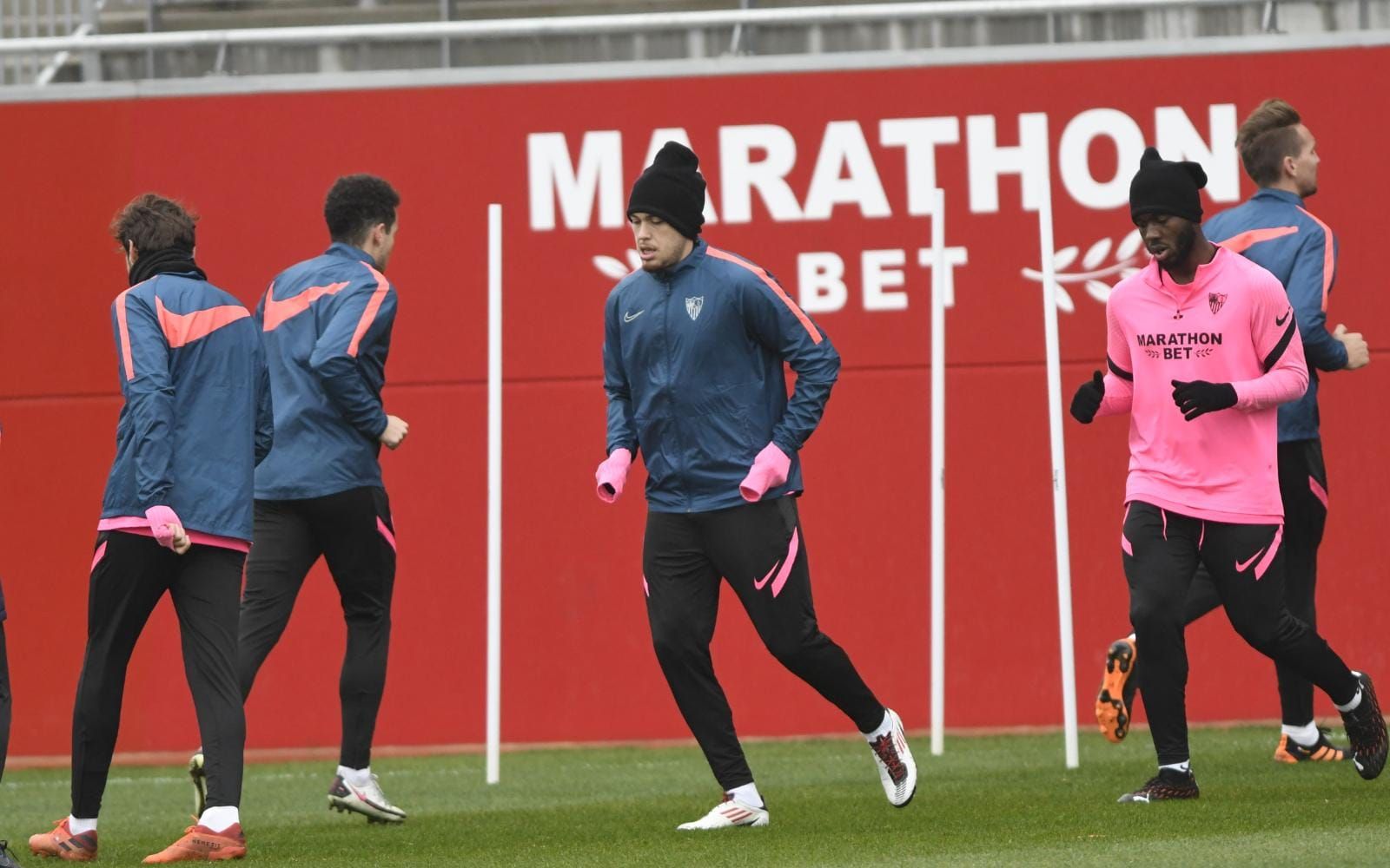  Ocampos, en el entrenamiento.