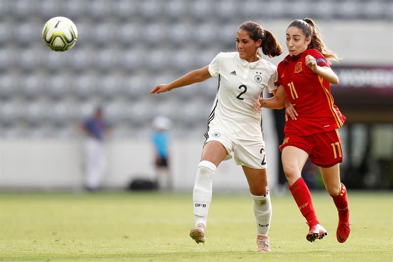 Olga Carmona, en la final del Europeo sub 19.