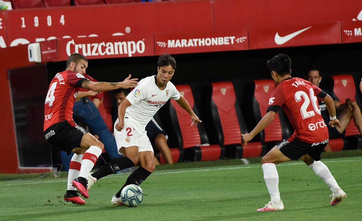  Óliver Torres, en el Sevilla-Mallorca.