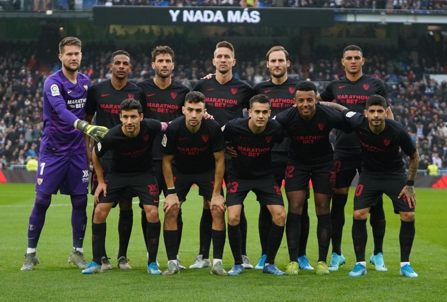  Once del Sevilla en el Bernabéu en la temporada 19/20.