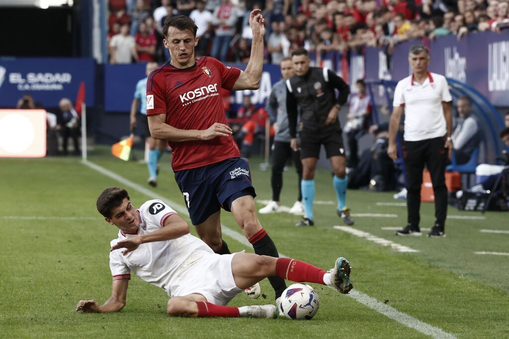  Juanlu, en el Osasuna-Sevilla.