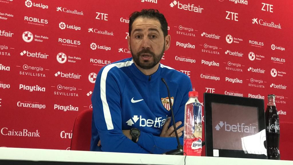  Pablo Machín, en la previa del partido copero ante el Barça.