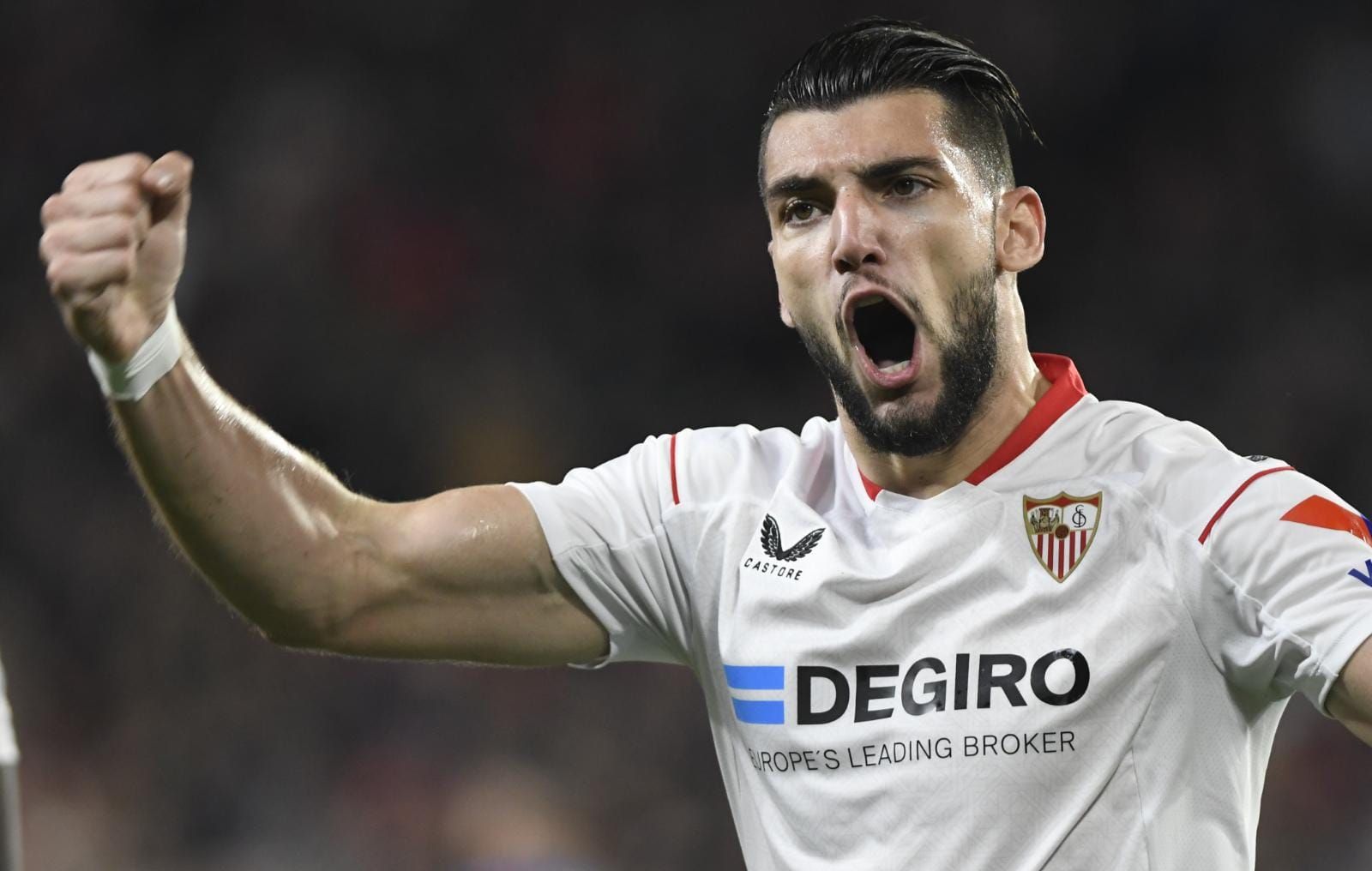  Rafa Mir celebra su gol ante el Getafe