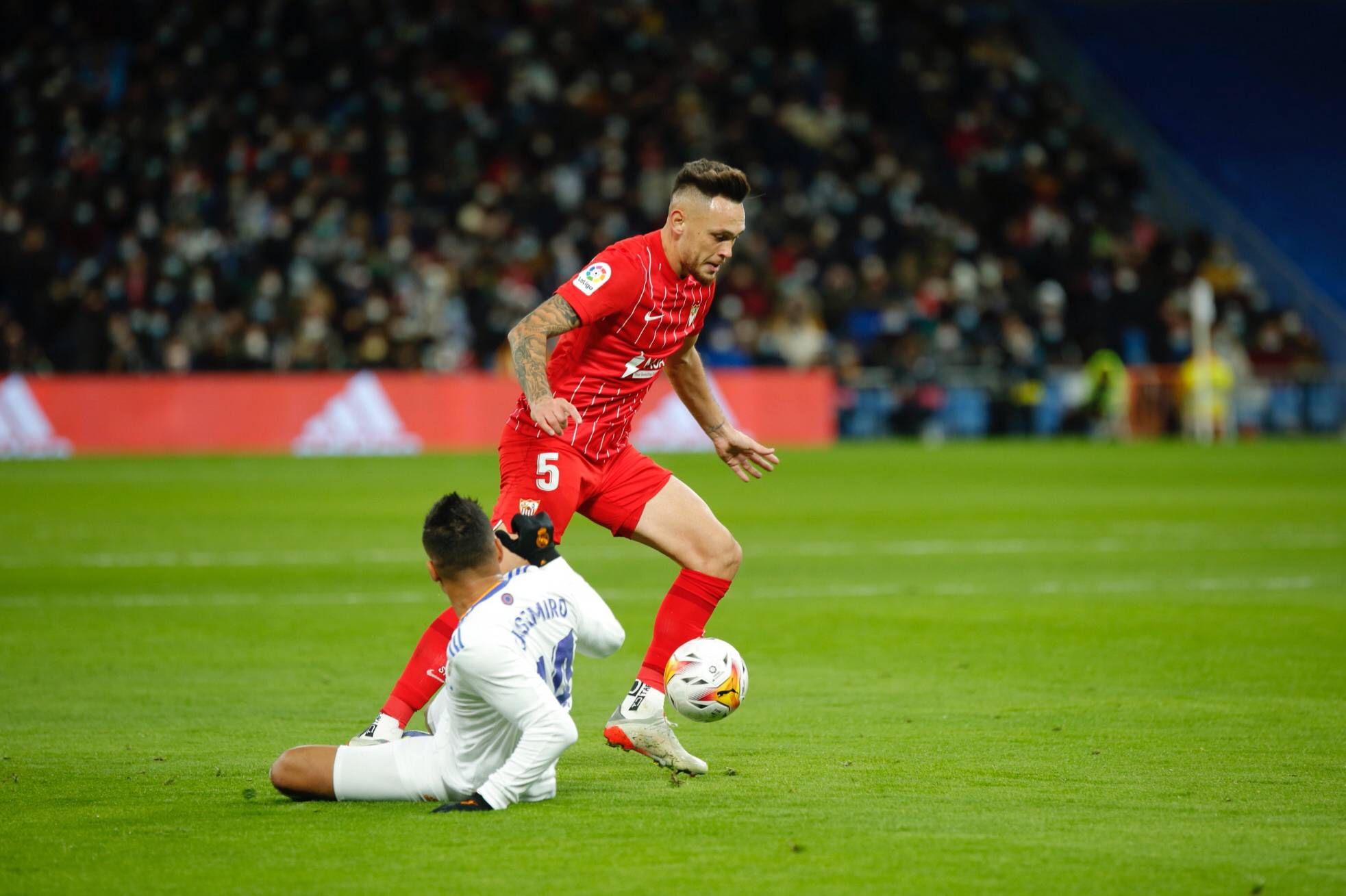  Ocampos, en el Real Madrid-Sevilla.