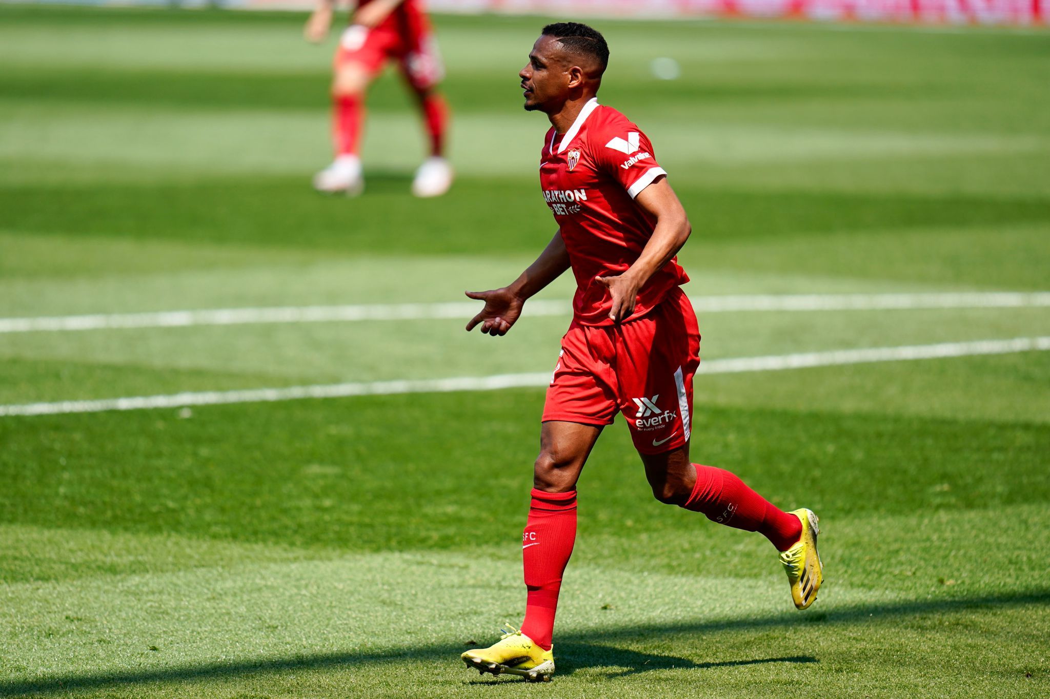  Fernando celebra su gol a la Real Sociedad.