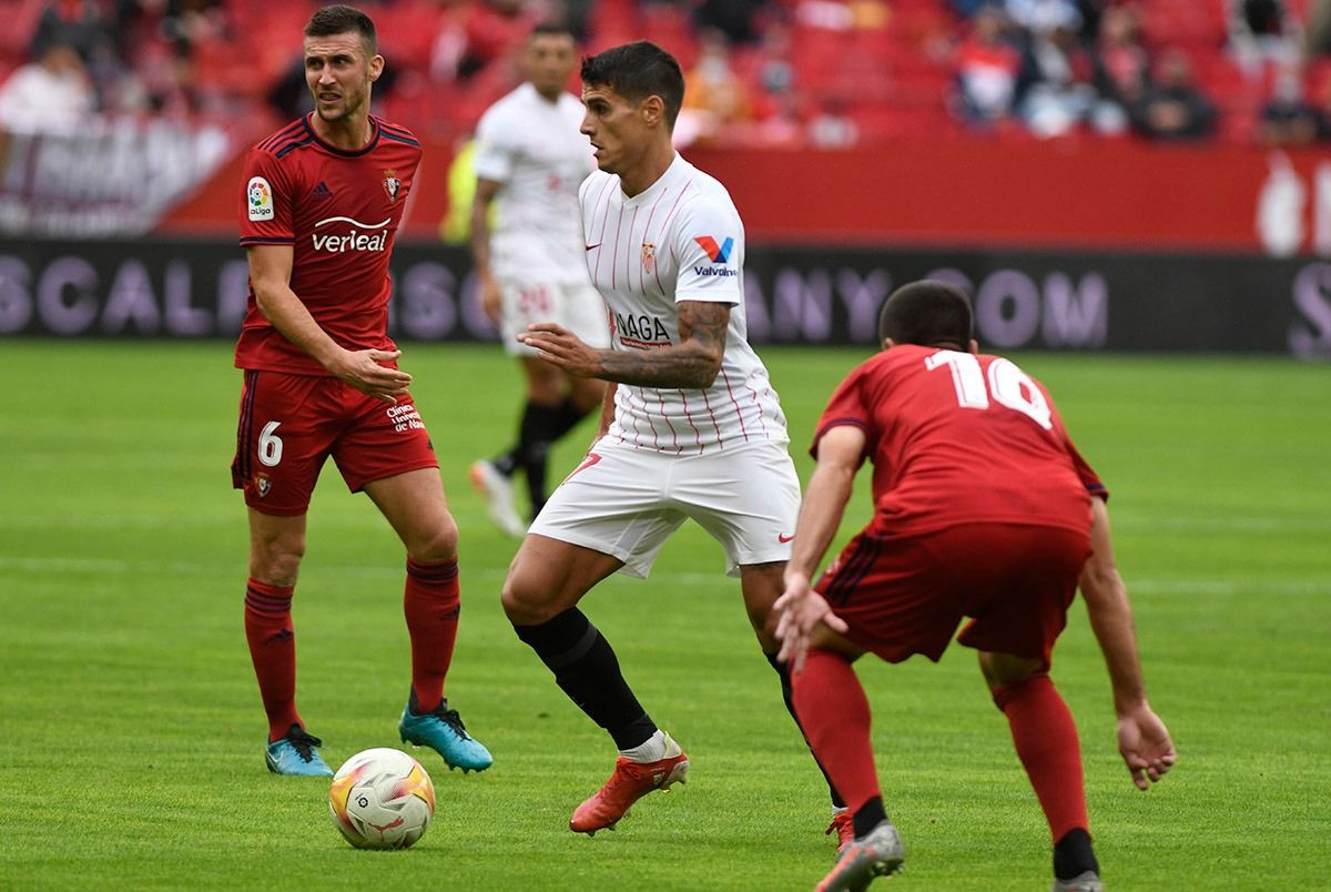  Erik Lamela, ante Osasuna.