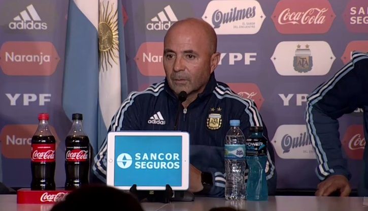 Sampaoli, en su presentación como seleccionador argentino.