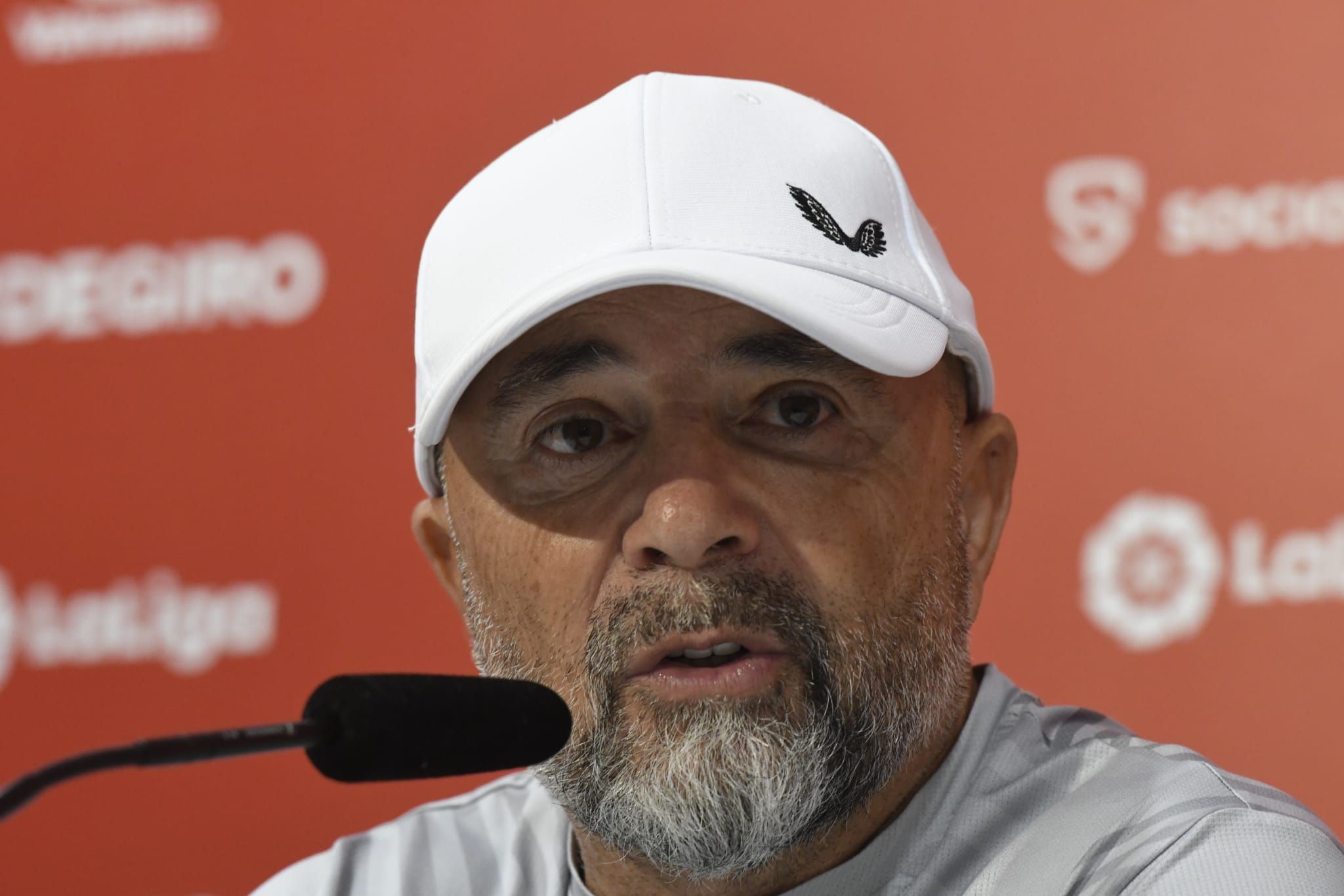  Sampaoli, en la rueda de prensa previa al partido ante la Real Sociedad.