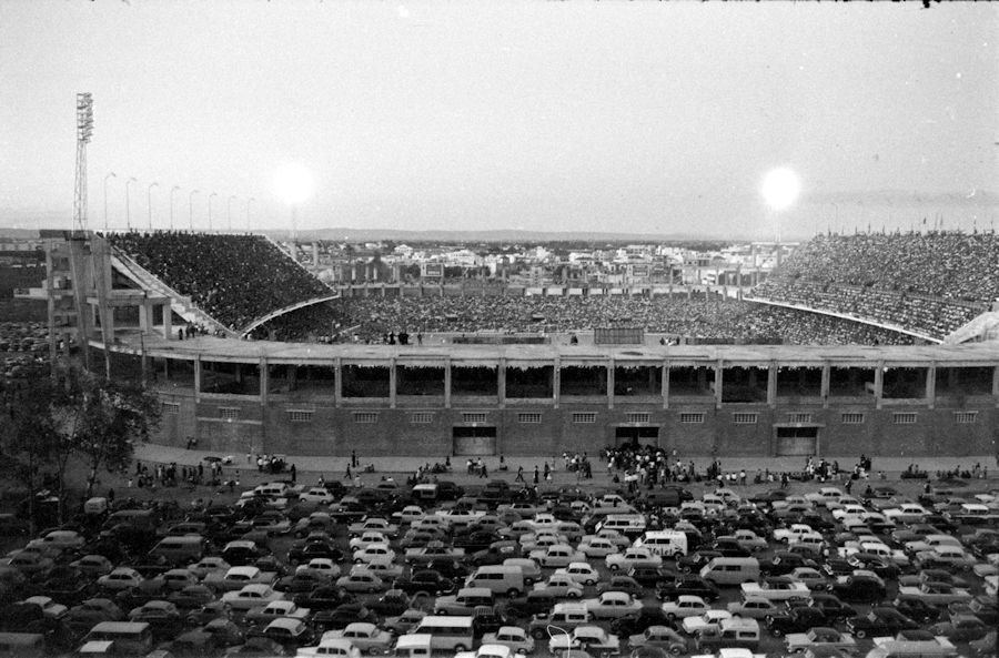 Estado del estadio en la década de los 60.