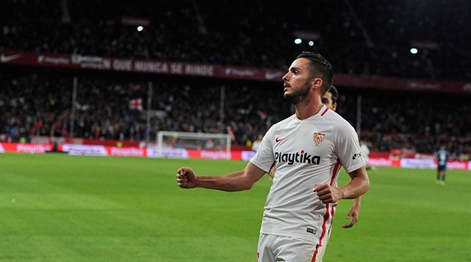 Sarabia, en su etapa en el Sevilla.