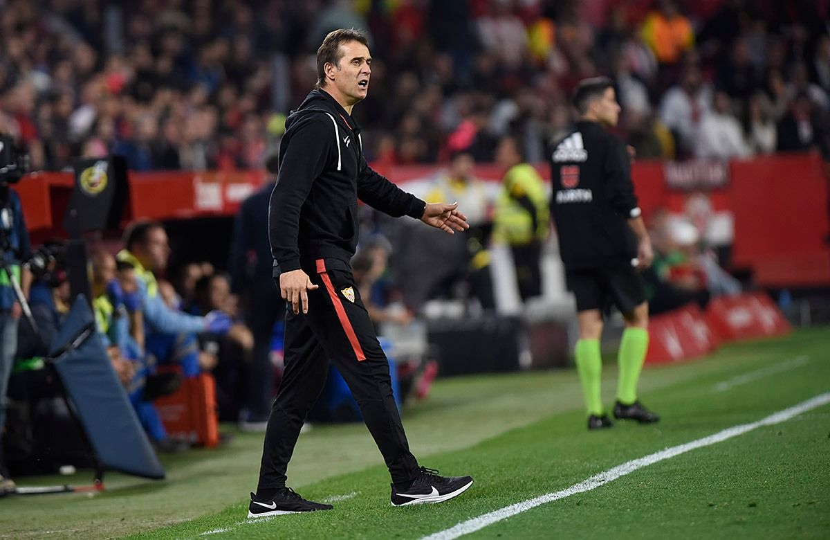  Lopetegui, en el partido ante el Alavés.