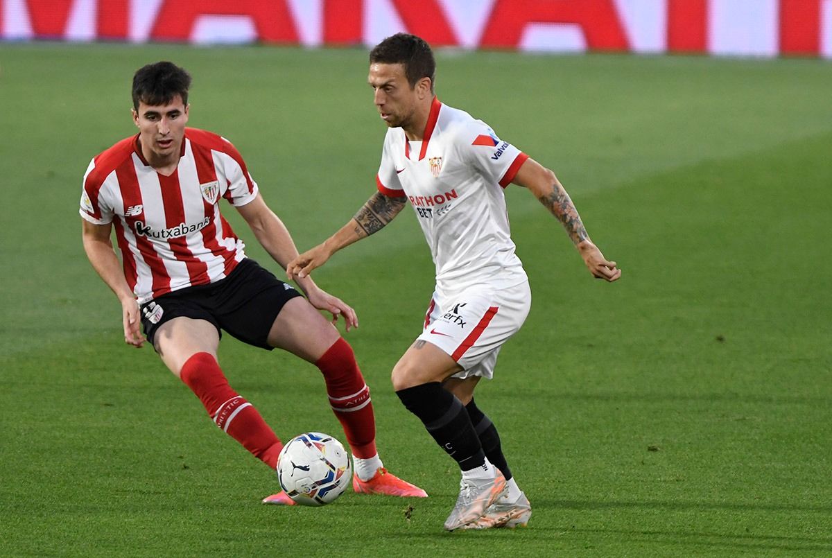  El Papu Gómez, ante el Athletic.