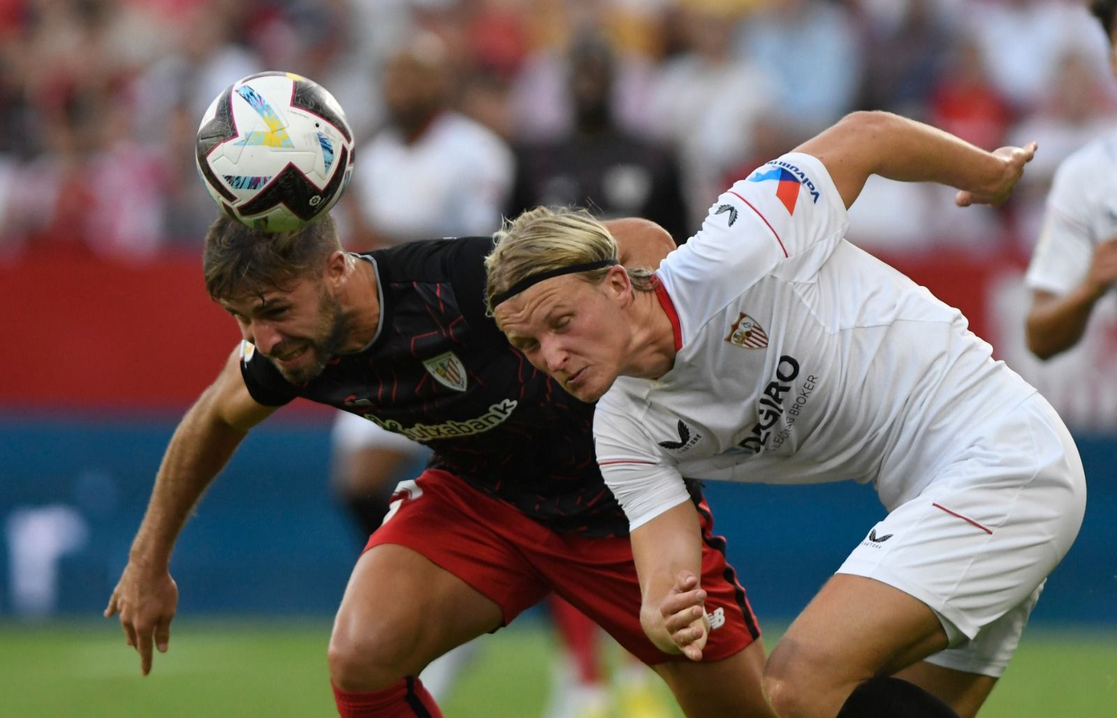 Dolberg, en el Sevilla-Athletic.