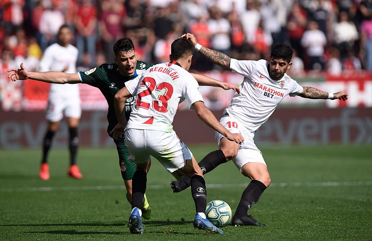  Banega, en el Sevilla-Espanyol.