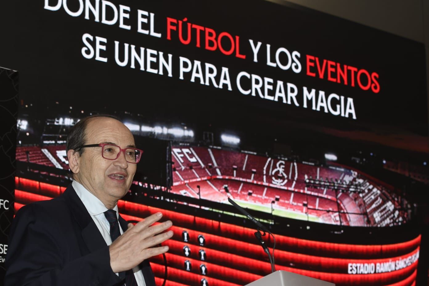 José Castro, en la presentación del Sevilla FC Events.
