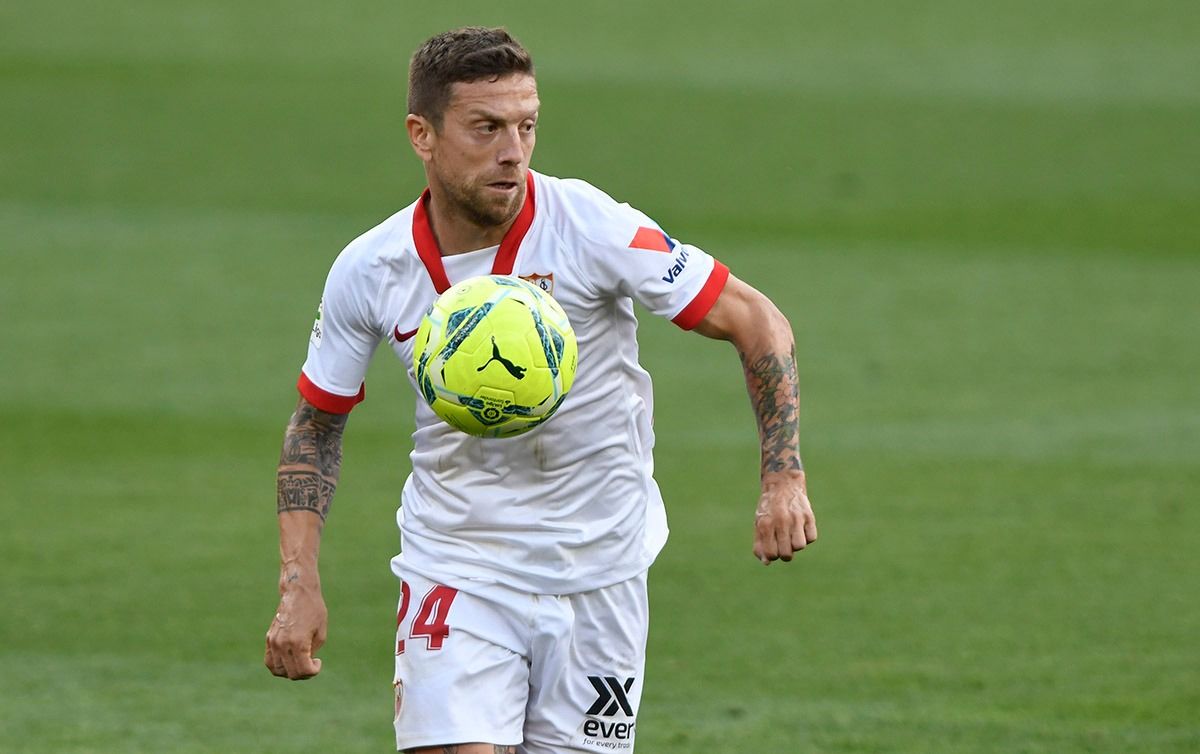 El Papu Gómez, en el Sevilla-Granada.