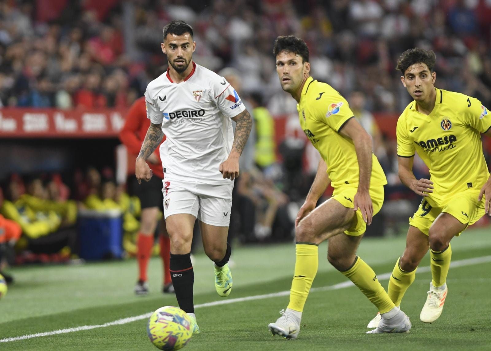  Suso, en el Sevilla-Villarreal.