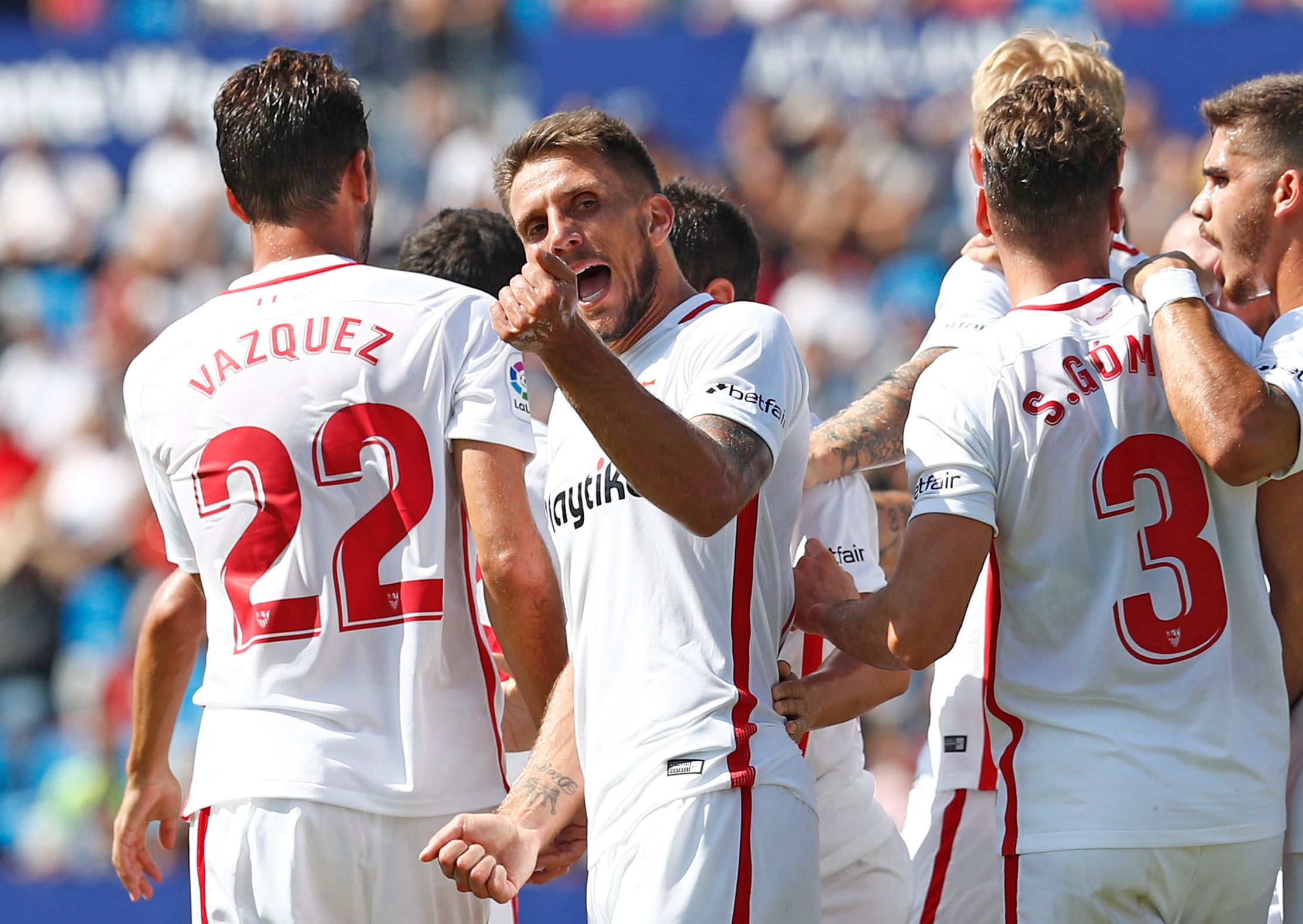  Carriço celebra su gol ante el Levante.