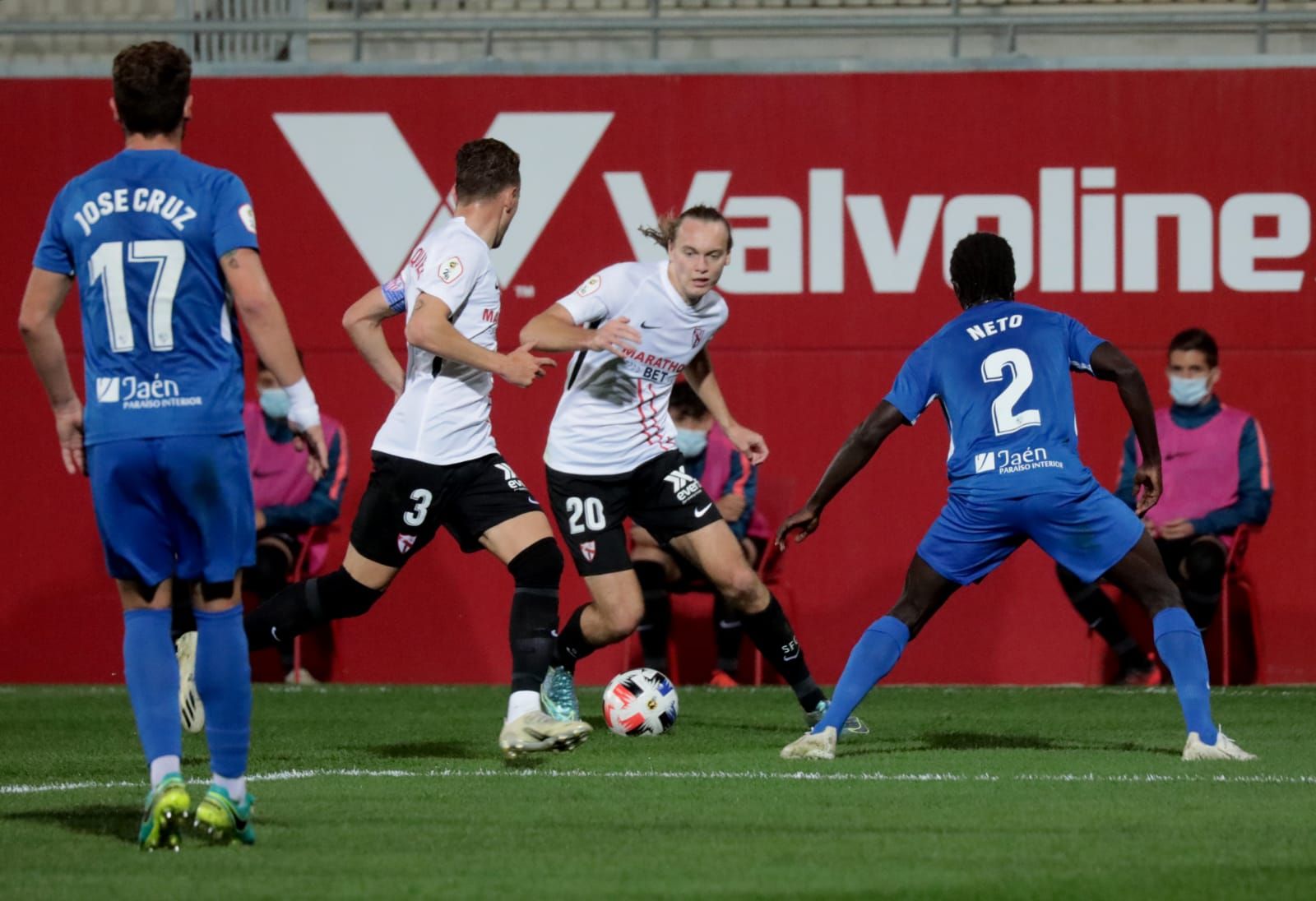  Ryan Johansson, en el Sevilla Atlético-Linares de hace unas semanas.