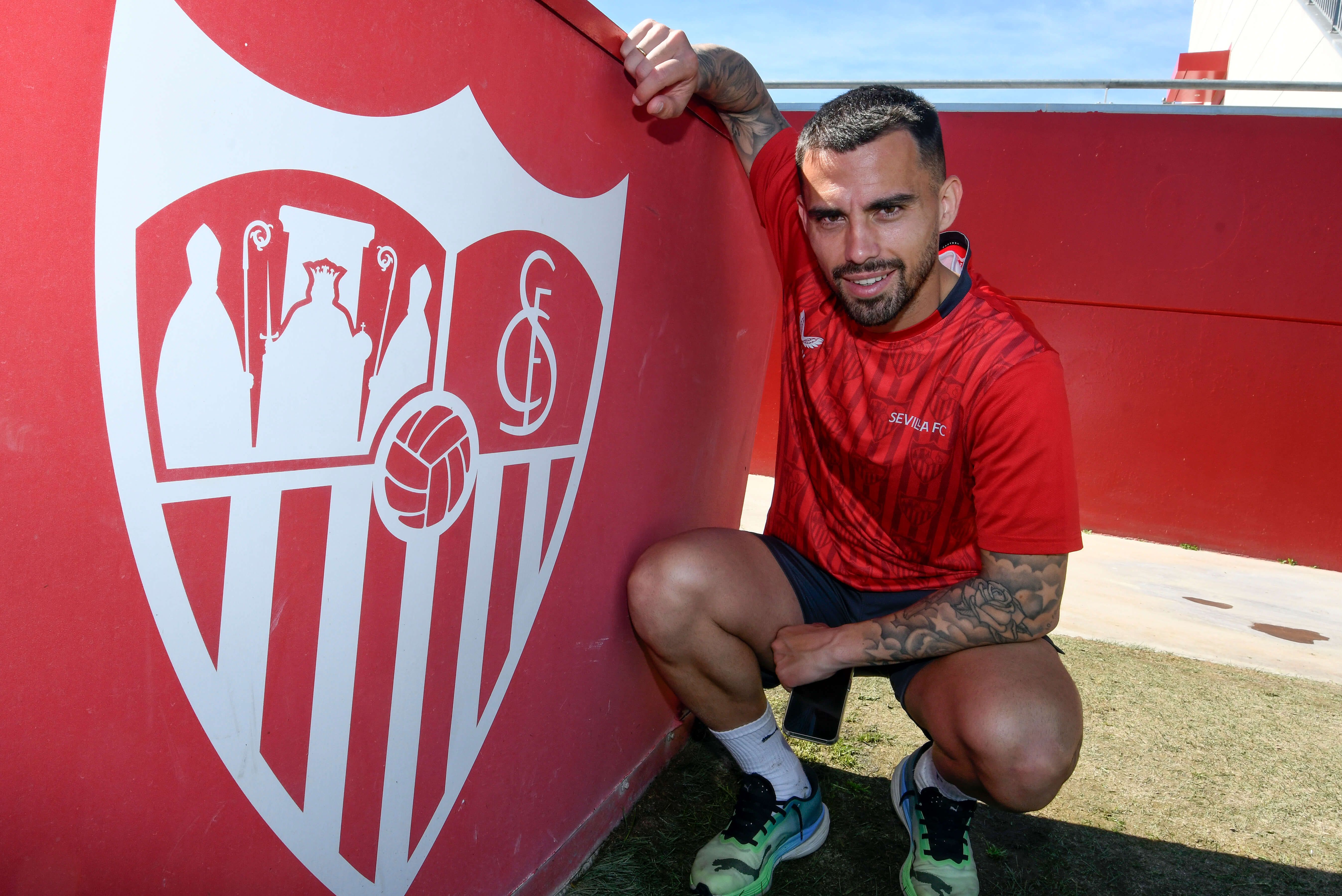 Suso Fernández, en su entrevista para el Sevilla FC