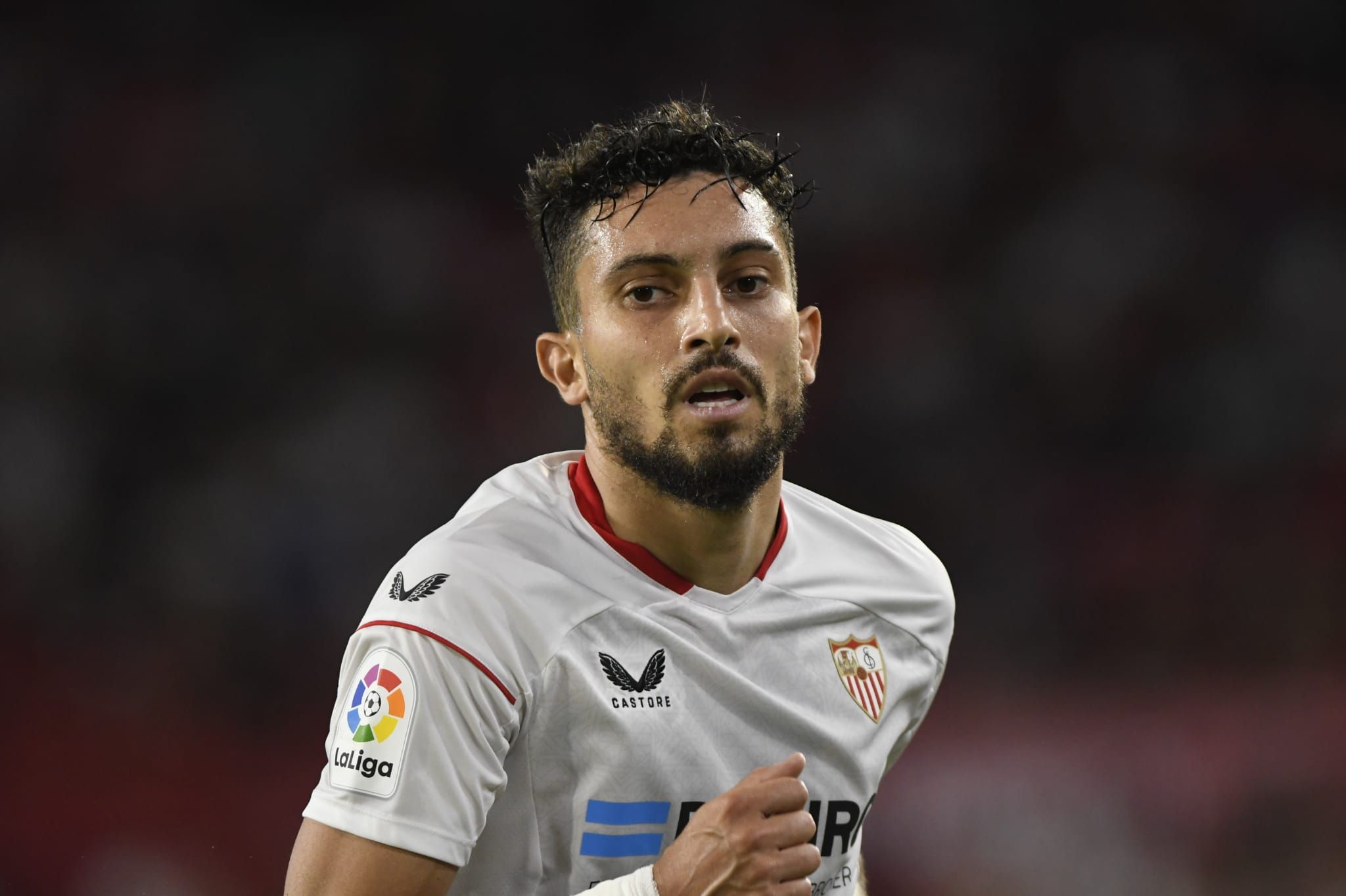 Alex Telles, en el Sánchez-Pizjuán.