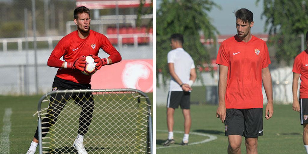  Vaclik y Sergio Rico (Fotos: Kiko Hurtado).