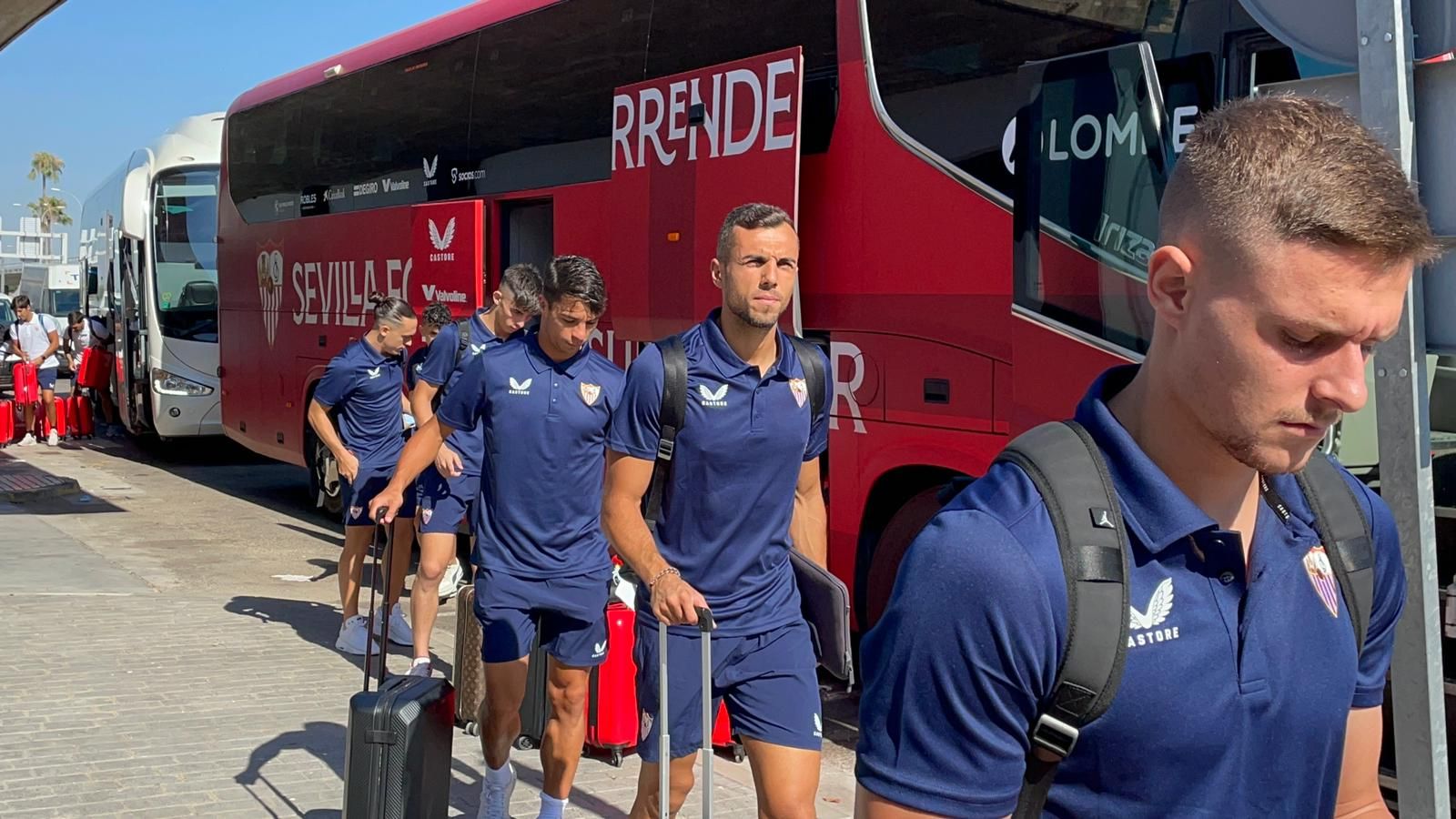  Imagen de la plantilla del Sevilla antes de viajar a Corea.