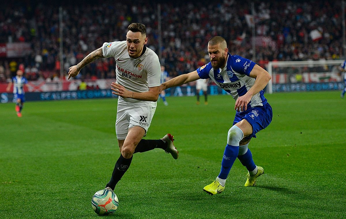  Ocampos, en el Sevilla - Alavés..