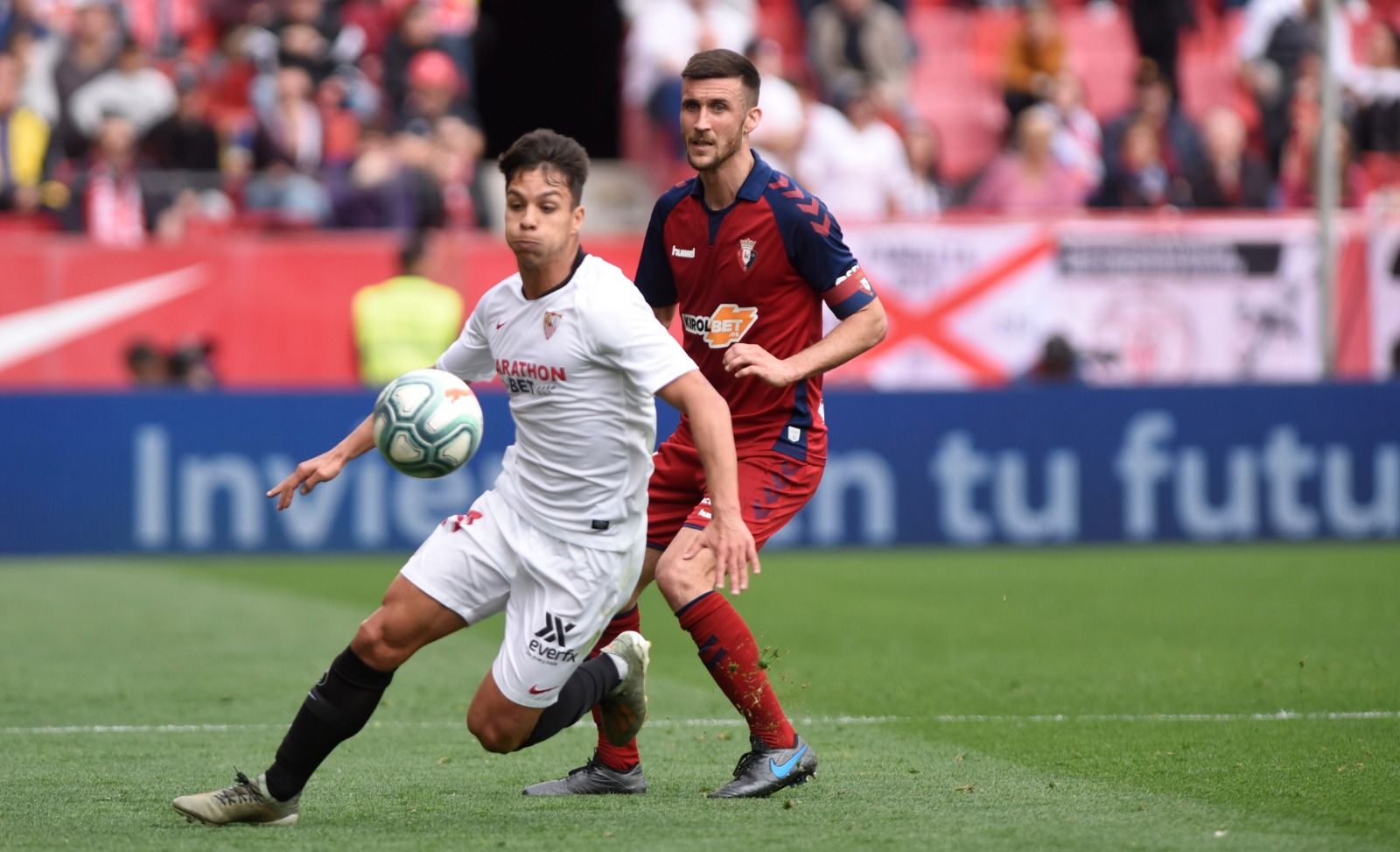 Óliver Torres, en el Sevilla - Osasuna..