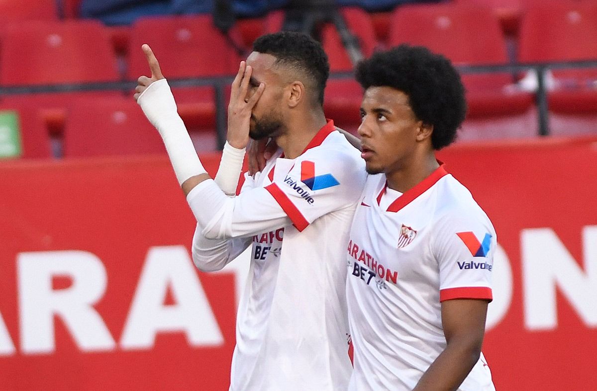  En-Nesyri celebra su gol al Valencia.