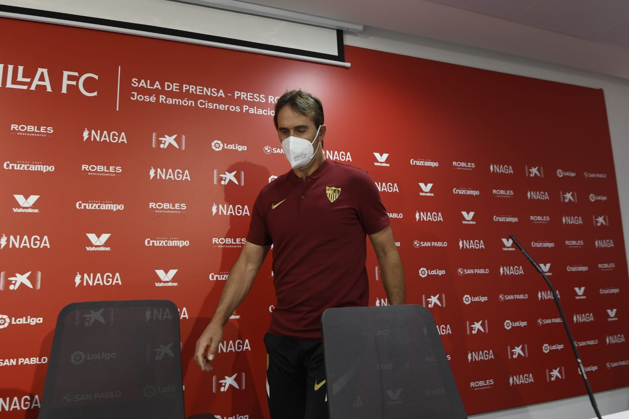  Lopetegui, en la rueda de prensa de este sábado.