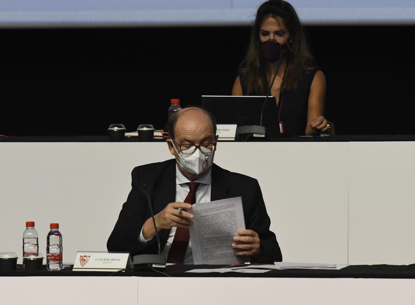  José Castro en la junta de 2021.