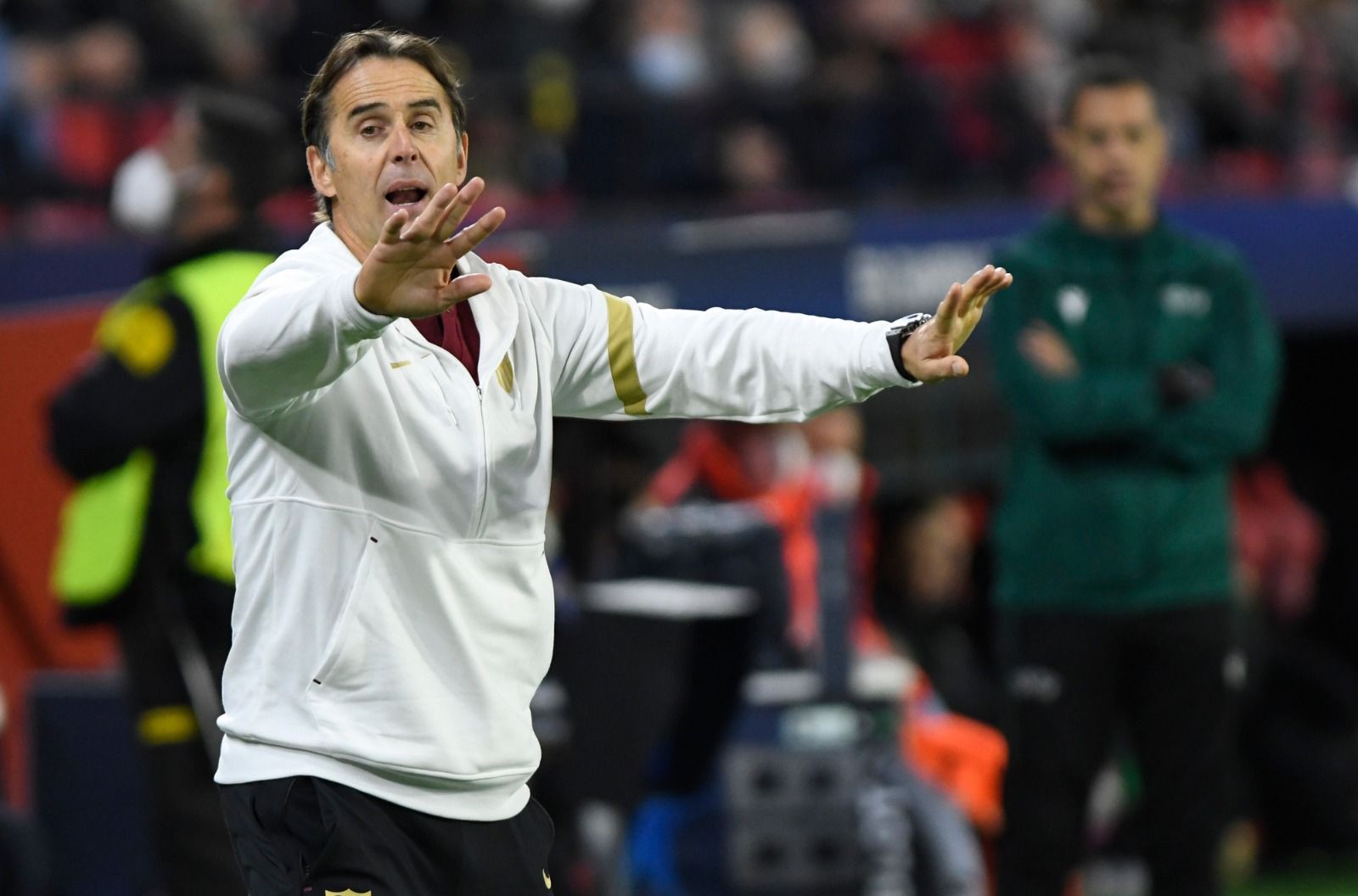  Lopetegui, en el Sevilla-Wolfsburgo.