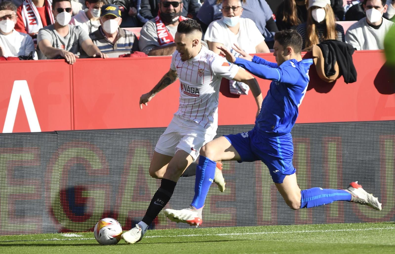 Ocampos, en el Sevilla - Getafe..
