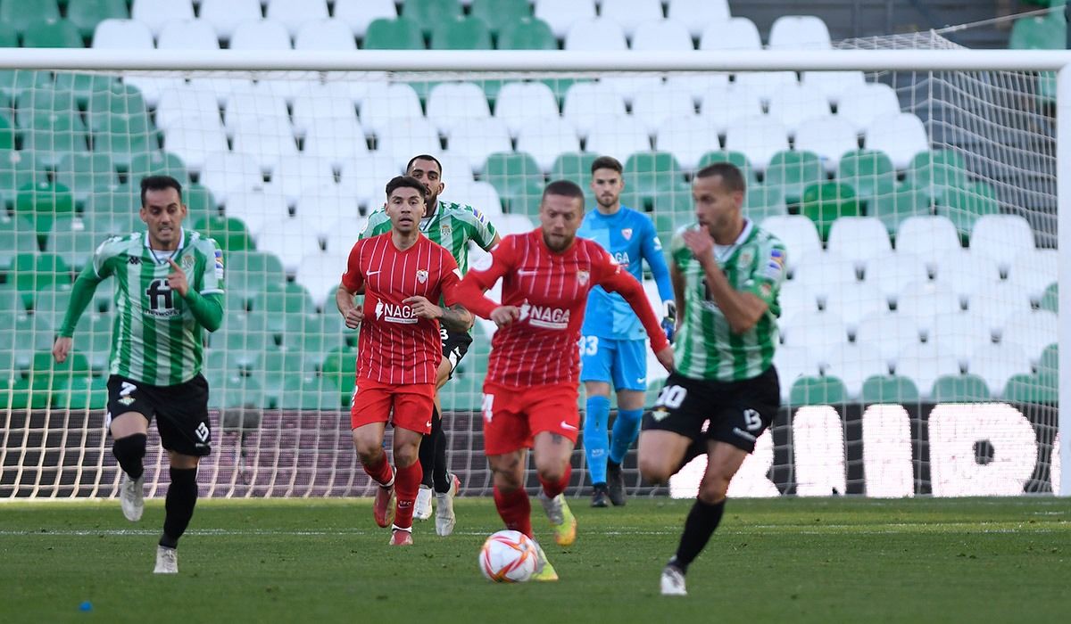 Papu Gómez, en el derbi de la Copa del Rey.