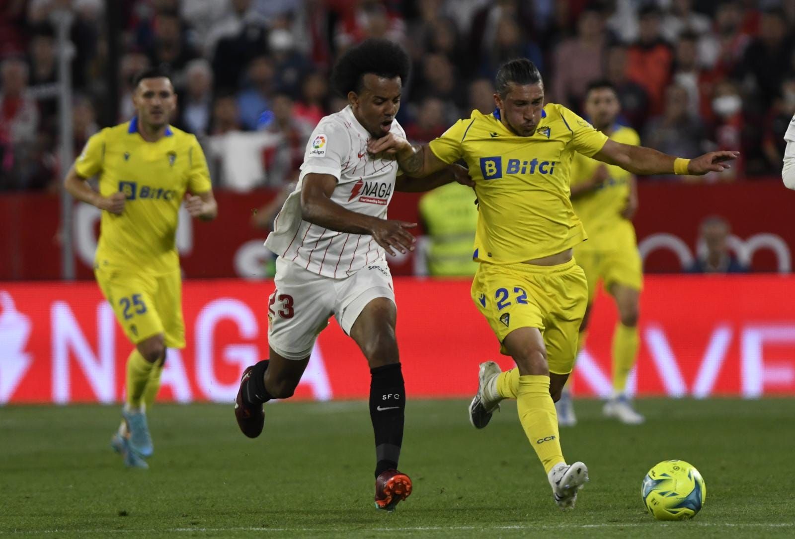  Koundé, en el partido ante el Cádiz.