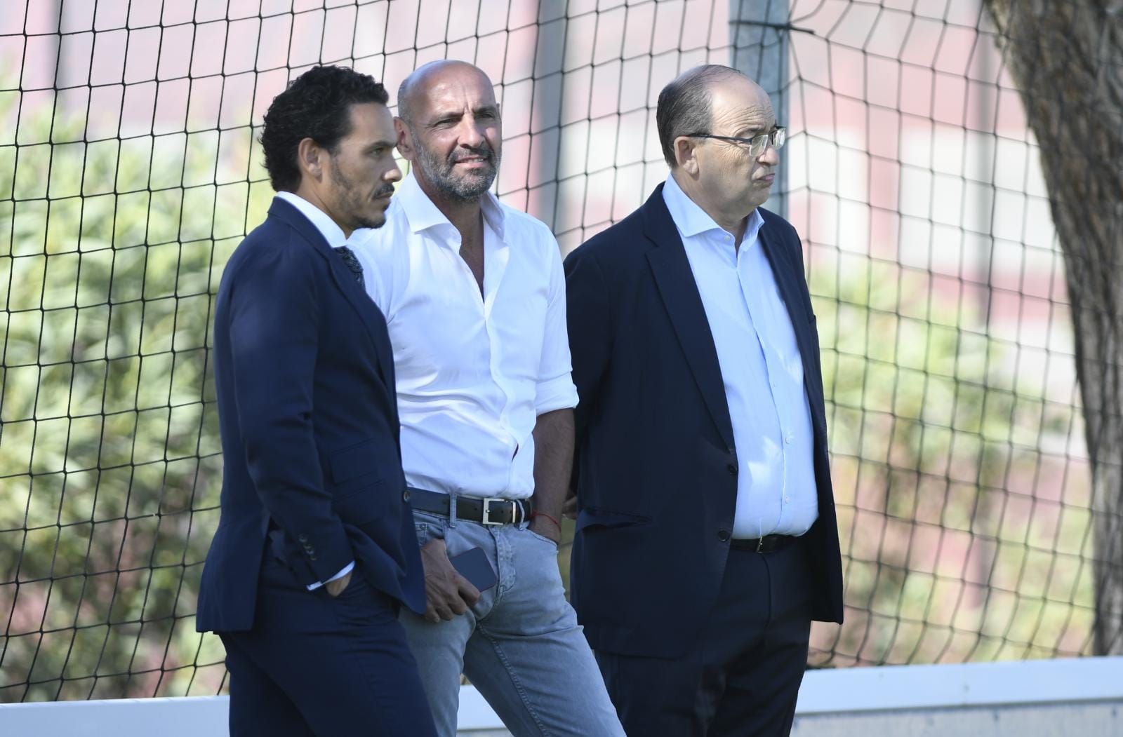  Monchi, Castro y Del Nido Carrasco, en la sesión del lunes.