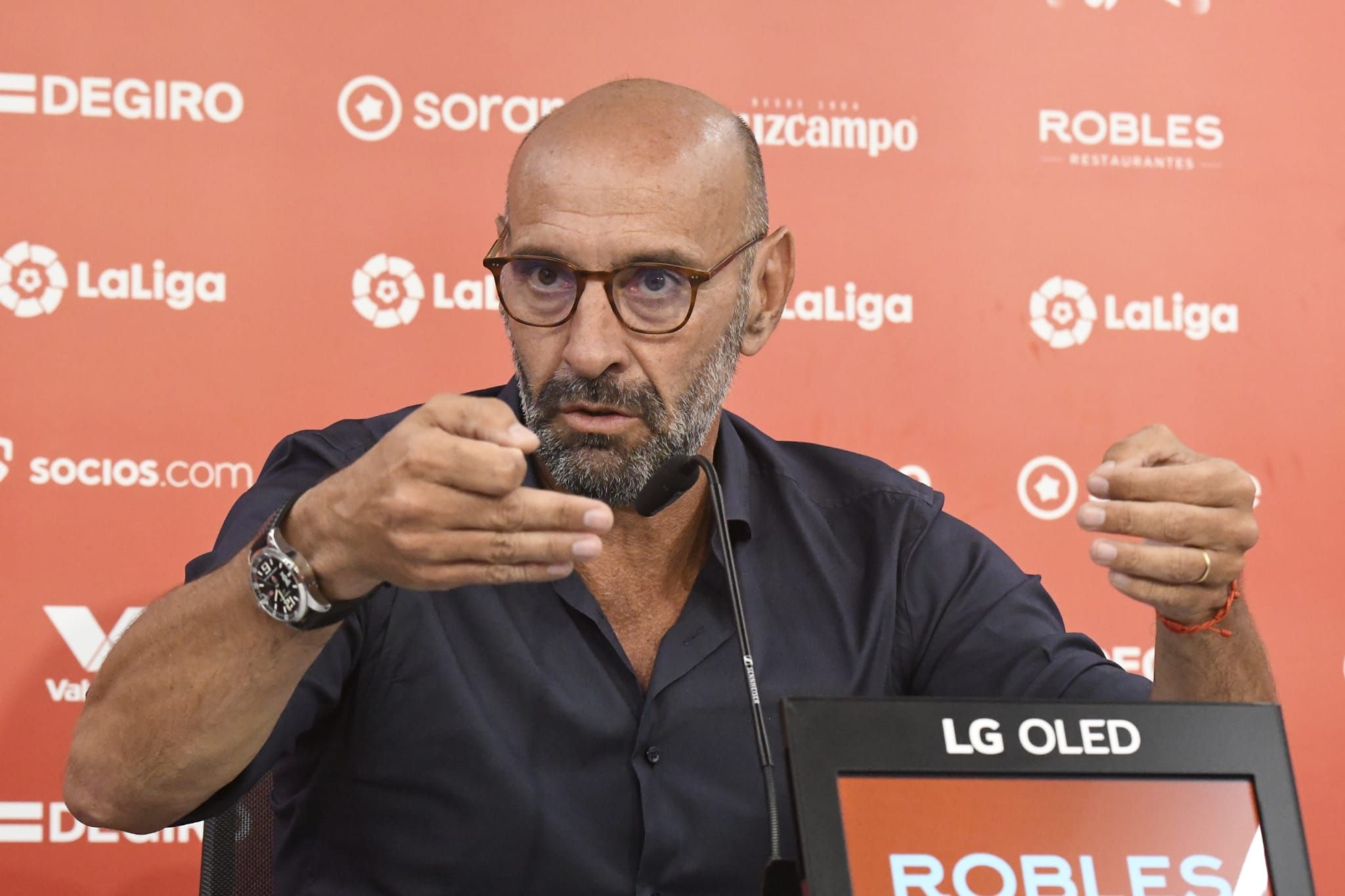  Monchi, en sala de prensa.