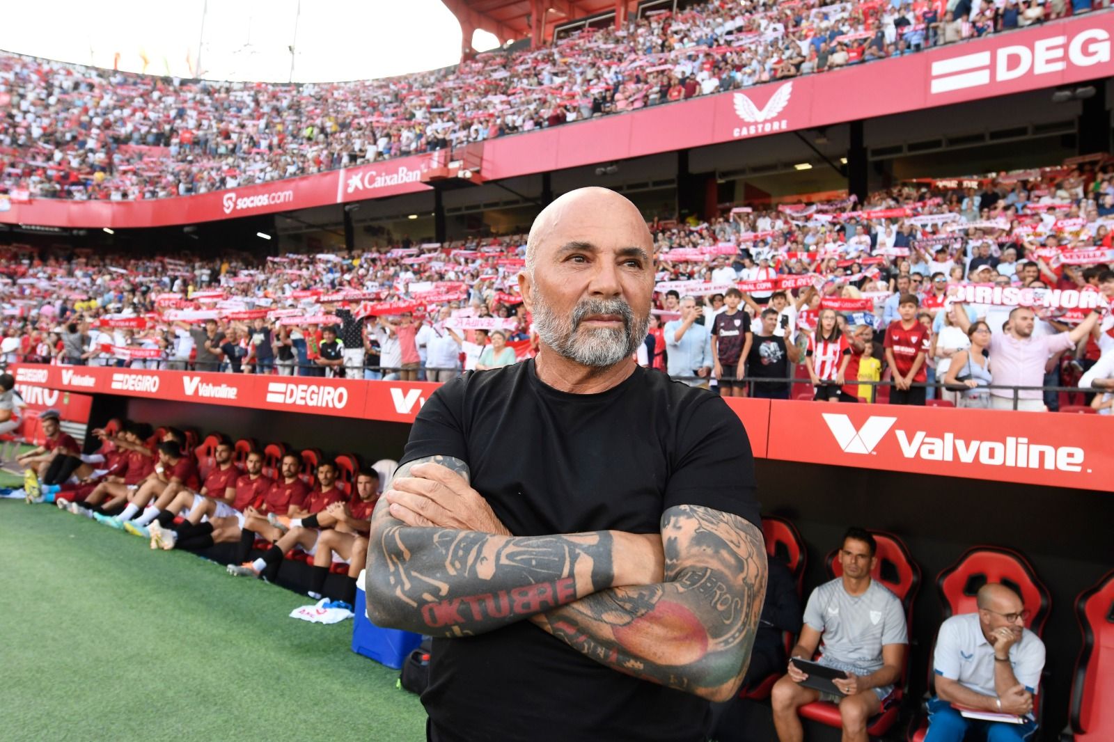  Jorge Sampaoli, en su debut con el Sevilla.