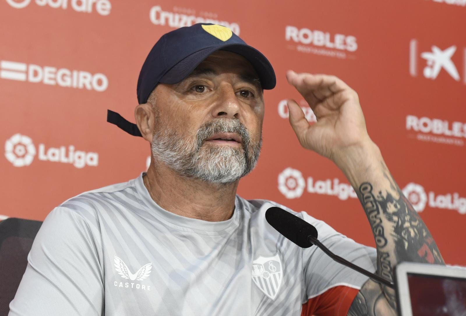 Sampaoli, en sala de prensa.