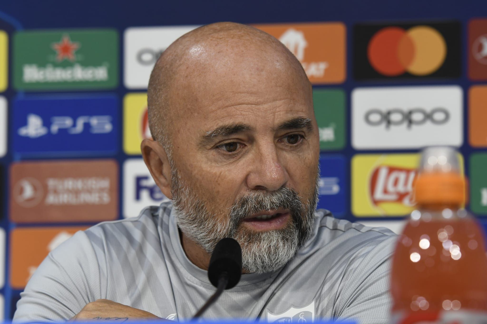  Sampaoli, en sala de prensa.