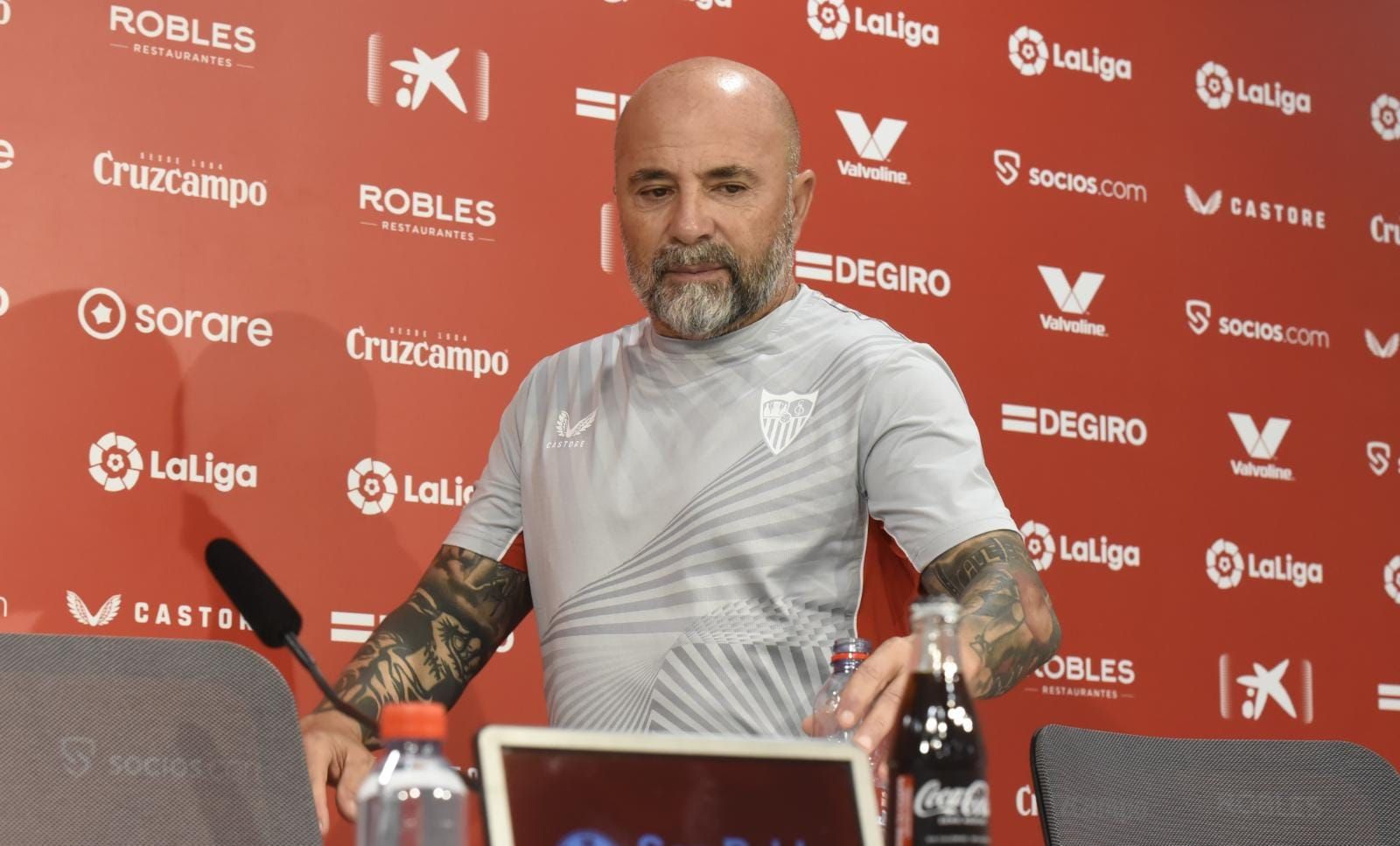  Sampaoli, en sala de prensa.