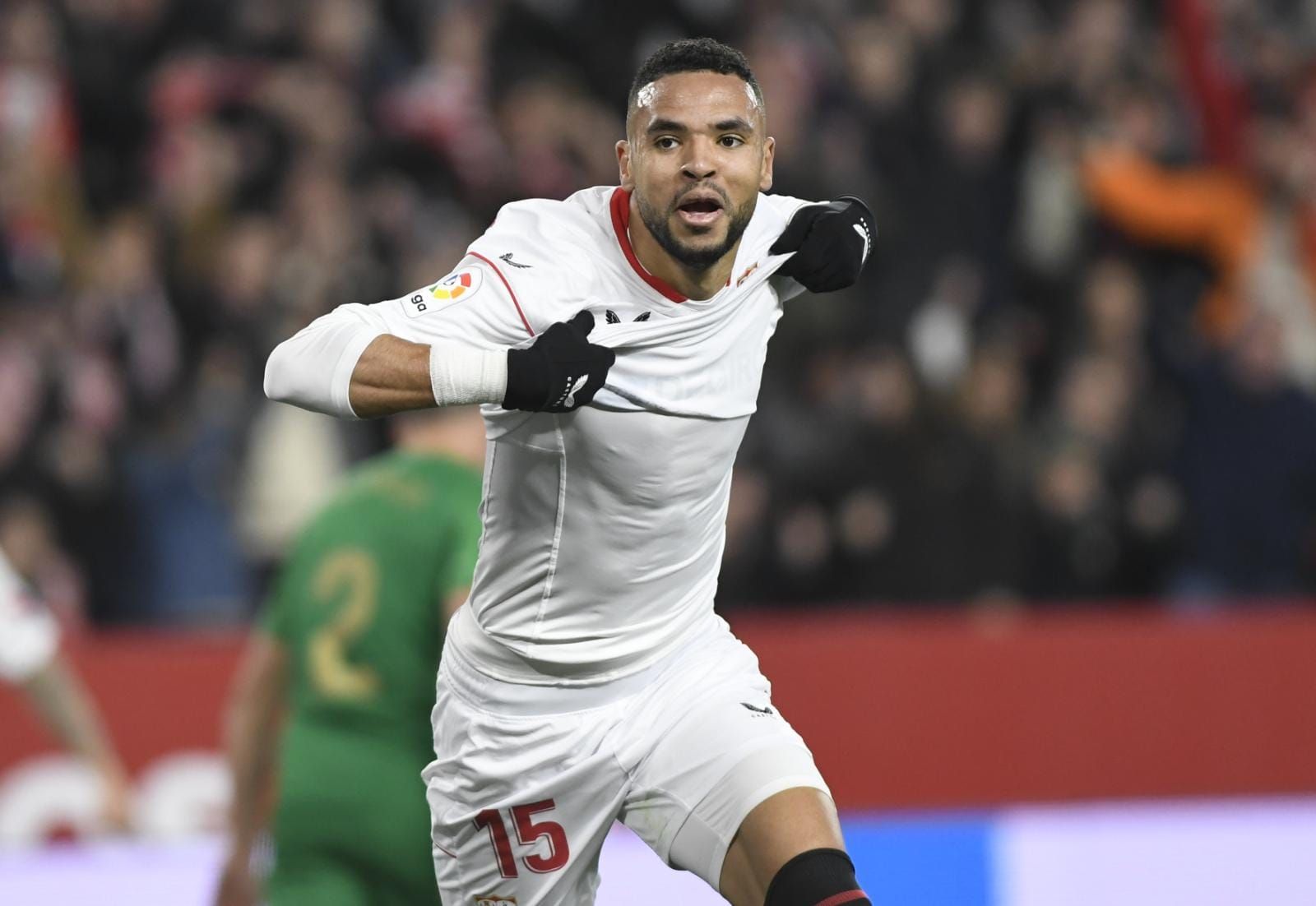  En-Nesyri, celebrando uno de sus goles ante el Elche.